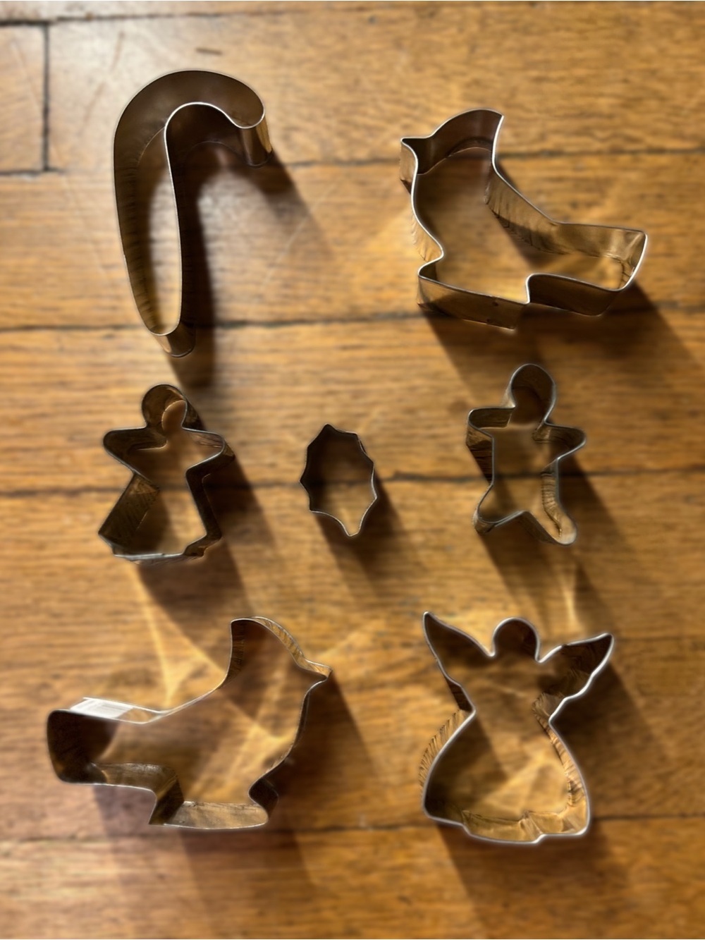 Stainless Steel Holiday Cookie Cutter Set - Silver